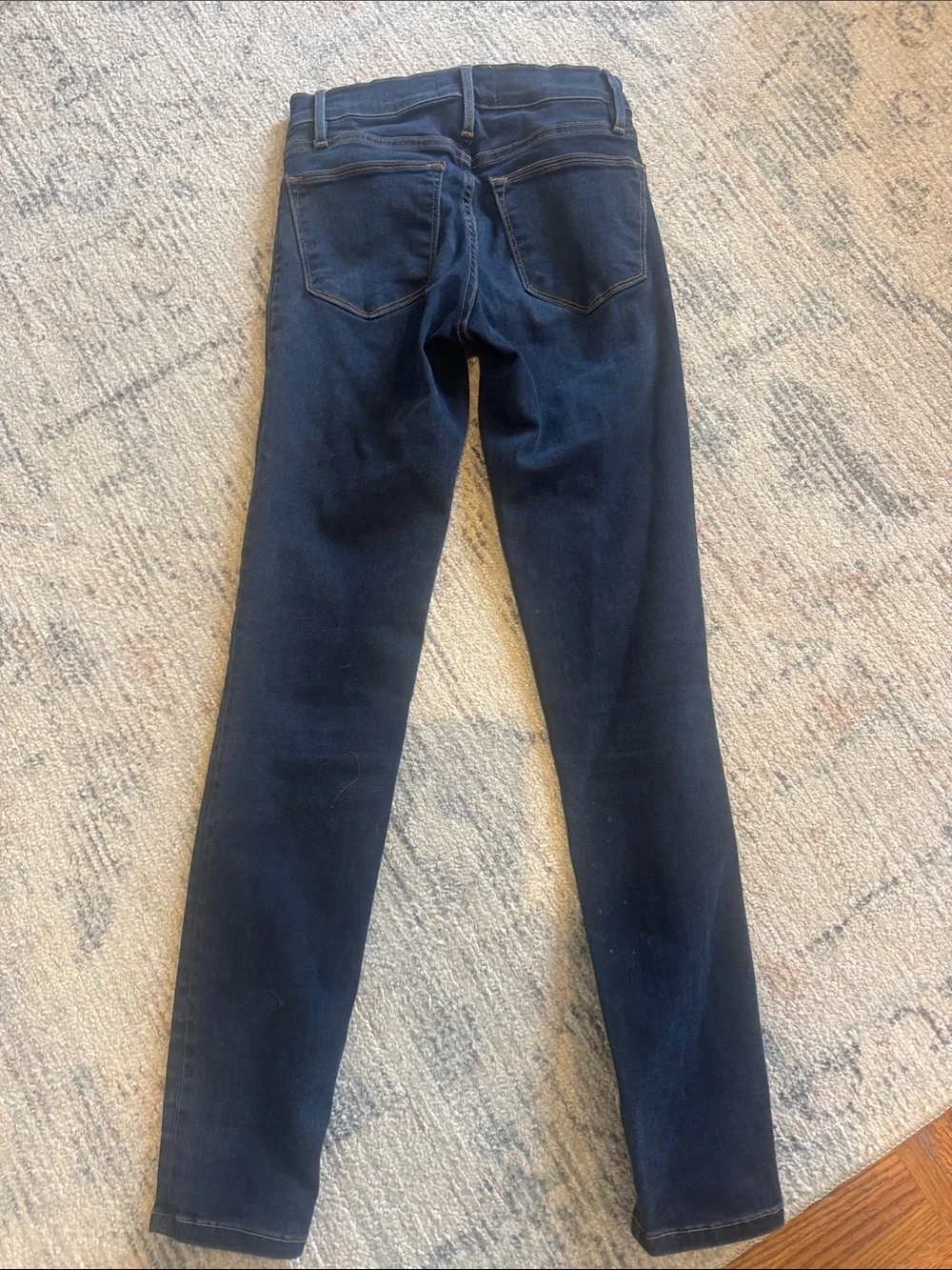 Frame Denim le high skinny Deep Indigo High-Rise Skinny Jeans